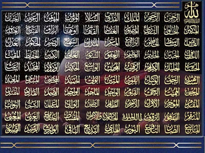 99 names of muhammad in english
